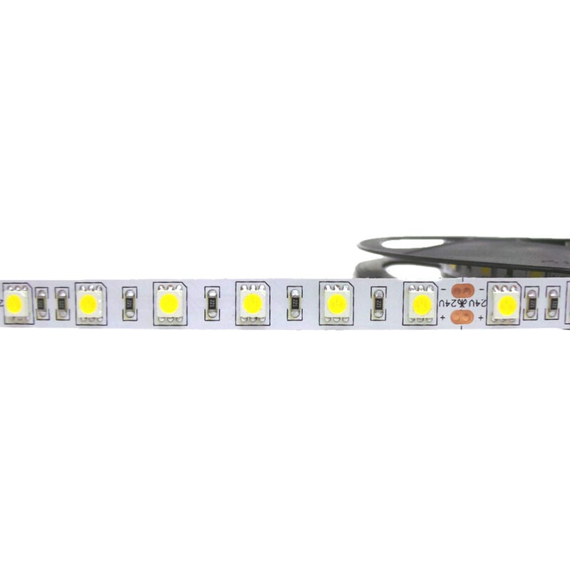 foto del prodotto striscia led 5m smd5050 24v dc 72w 300led ip20 s15 5050 24vluce calda 3000k