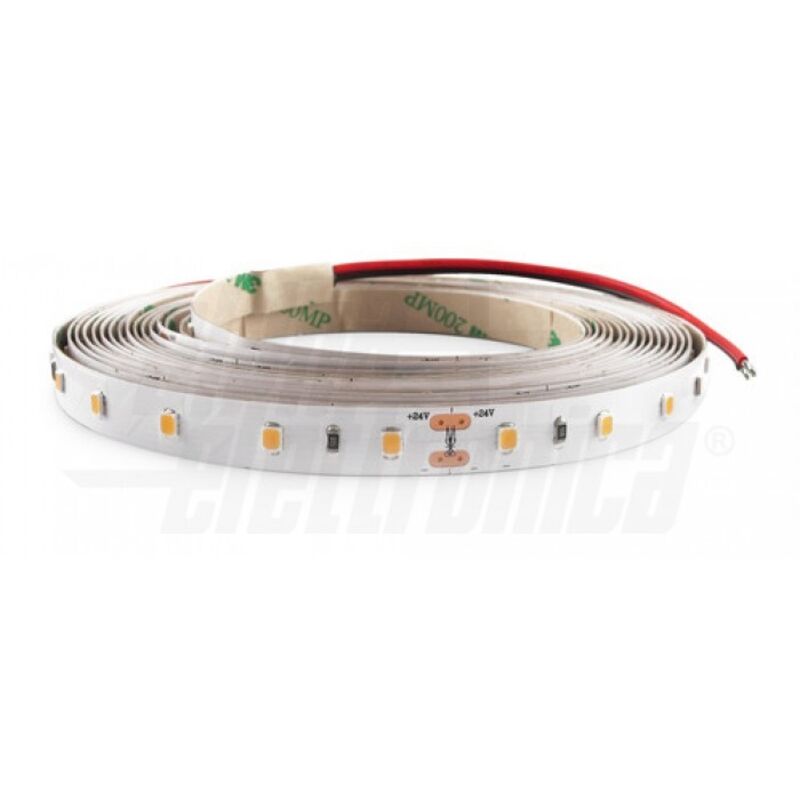 foto del prodotto striscia led 60 led m 2835, 24vdc, 14,4w m, rosa per banco carni