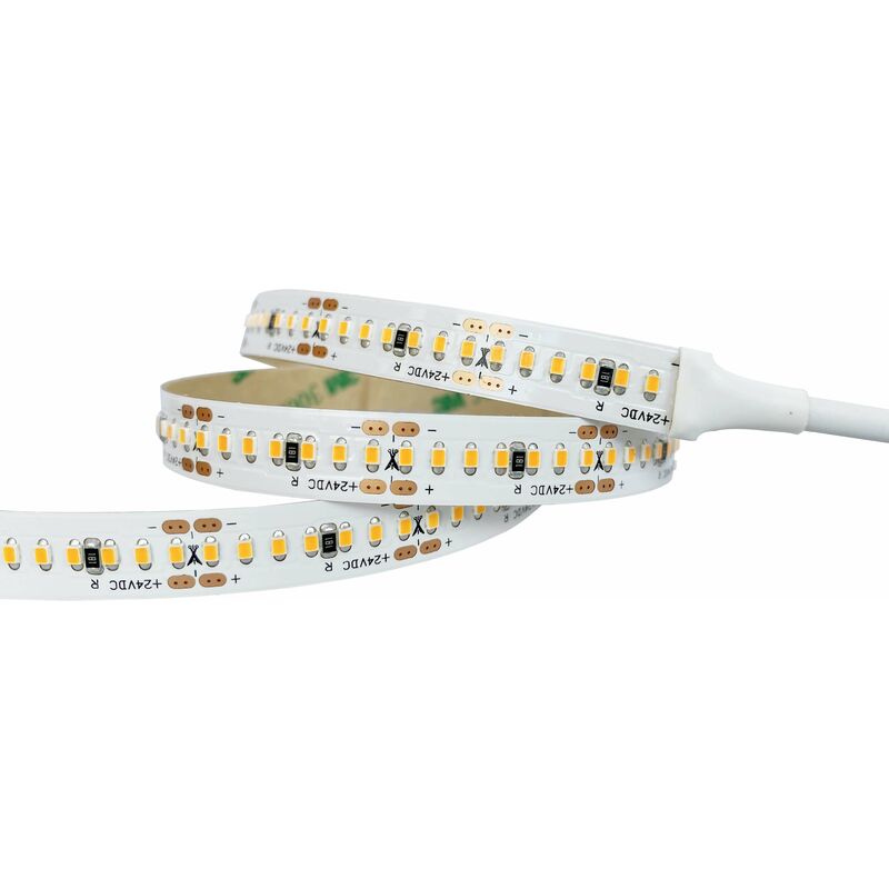 foto del prodotto striscia led alta luminosit 18w m 280 led m ip20 5m bianco caldo 3000k
