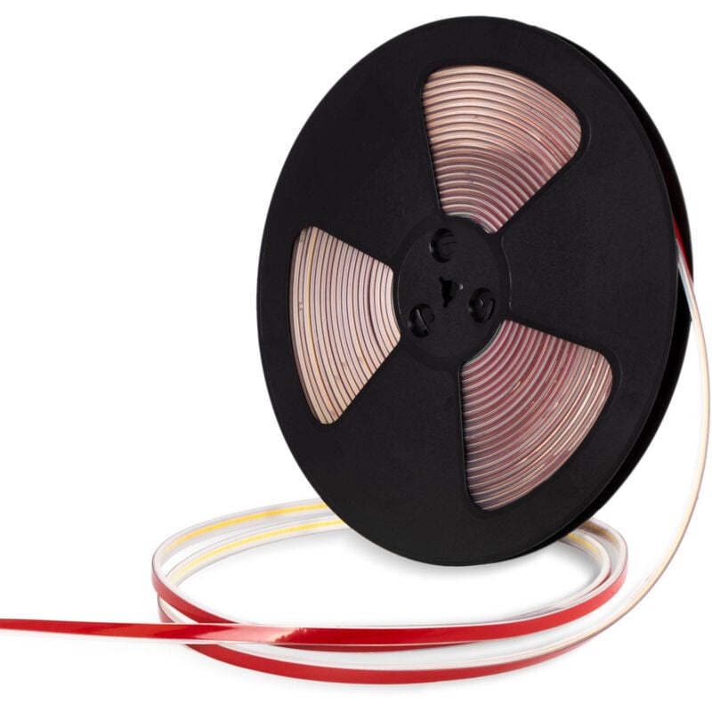 foto del prodotto striscia led cob 220v ac - 10w m - 12mm - ip67 - 20 metri - bianco neutro