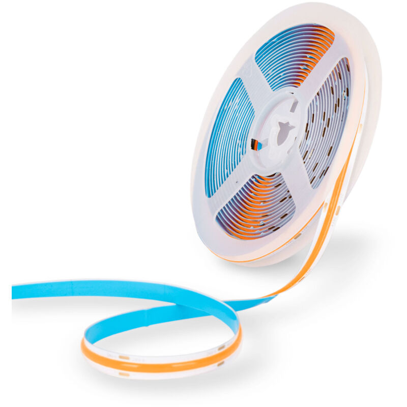 foto del prodotto striscia led cob 24v dc 12w m colori 8mm ip20 rotolo 5