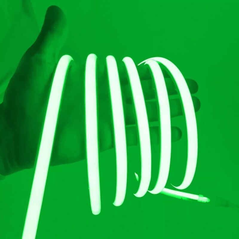 foto del prodotto striscia led cob adesiva 220v alta luminosità, 288 led m - ip65 impermeabile, 12w m, luce effetto neon, diverse misure e colori, per decorazione