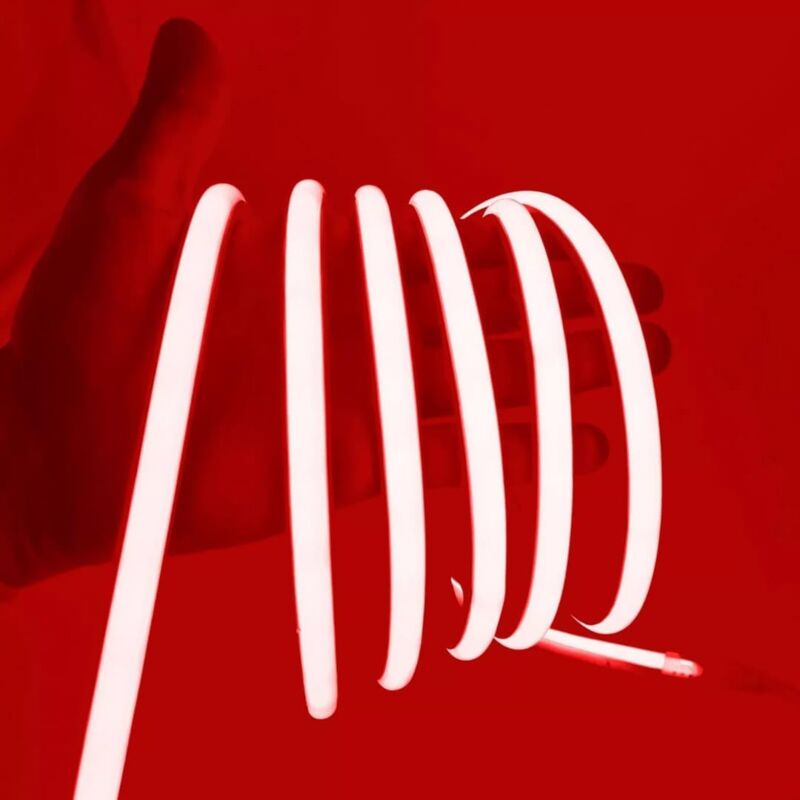 foto del prodotto striscia led cob adesiva 220v alta luminosità, 288 led/m - ip65 impermeabile, 12w/m, luce effetto neon, diverse misure e colori, per decorazione