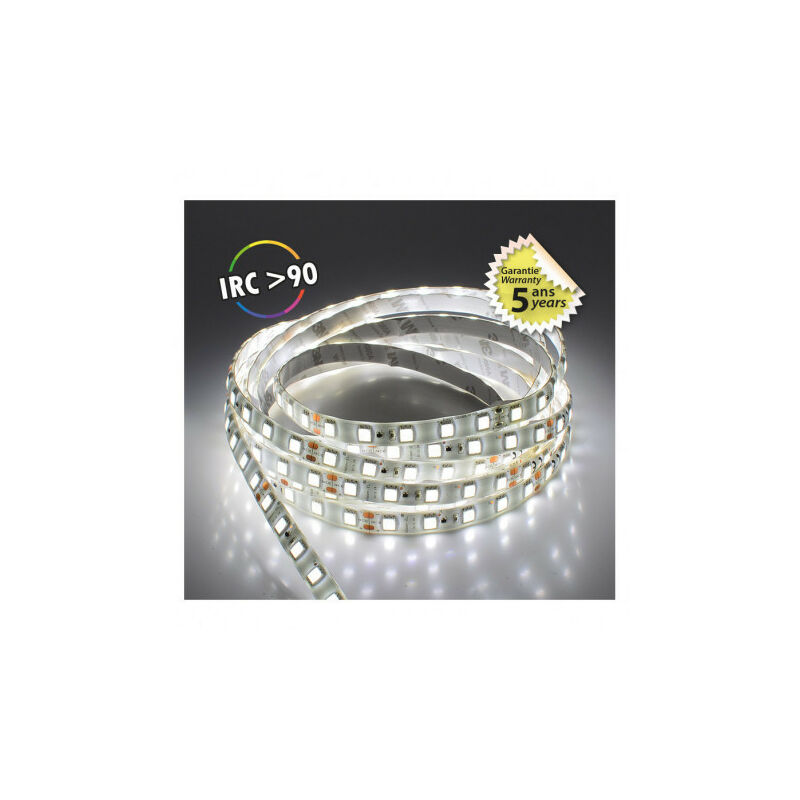 foto del prodotto striscia led dimmerabile dc24v 60 led m 62w 796lm m 120 impermeabile ip65 5m bianco luce diurna 6000k