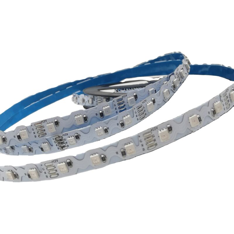 foto del prodotto striscia led ic rgb zig zag 12v 50w 8mm ip20 42ch m 