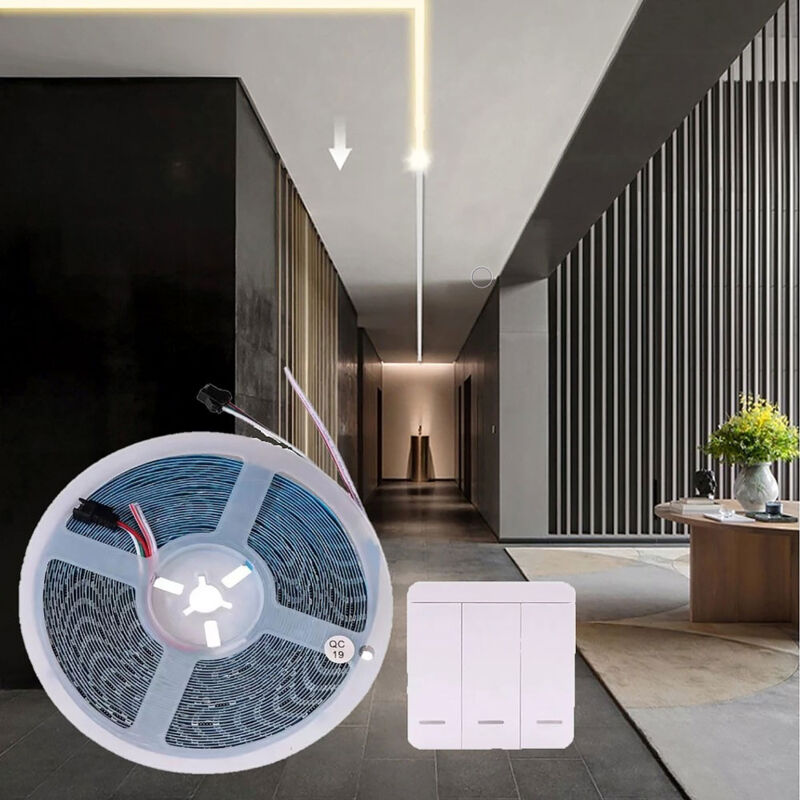 foto del prodotto striscia led luminosa light running cammina 24v da 5mt 59 watt con controller luce calda 3000k