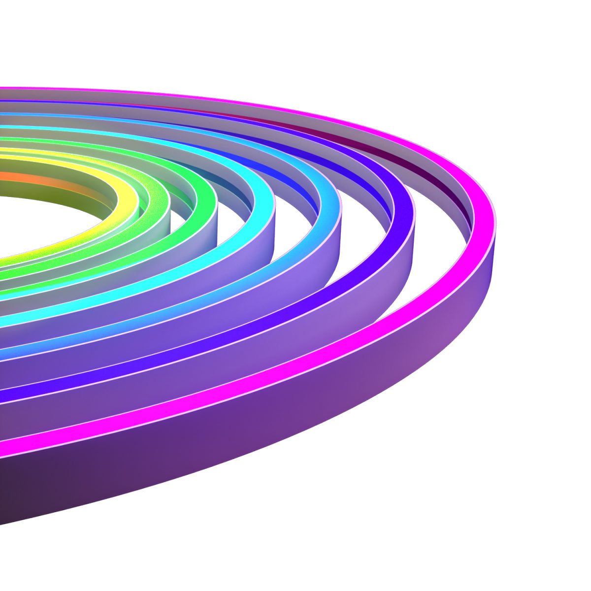 foto del prodotto striscia led neon flex rgb digitale esterna ip65 intelligente wifi wireless compatibile alexa google