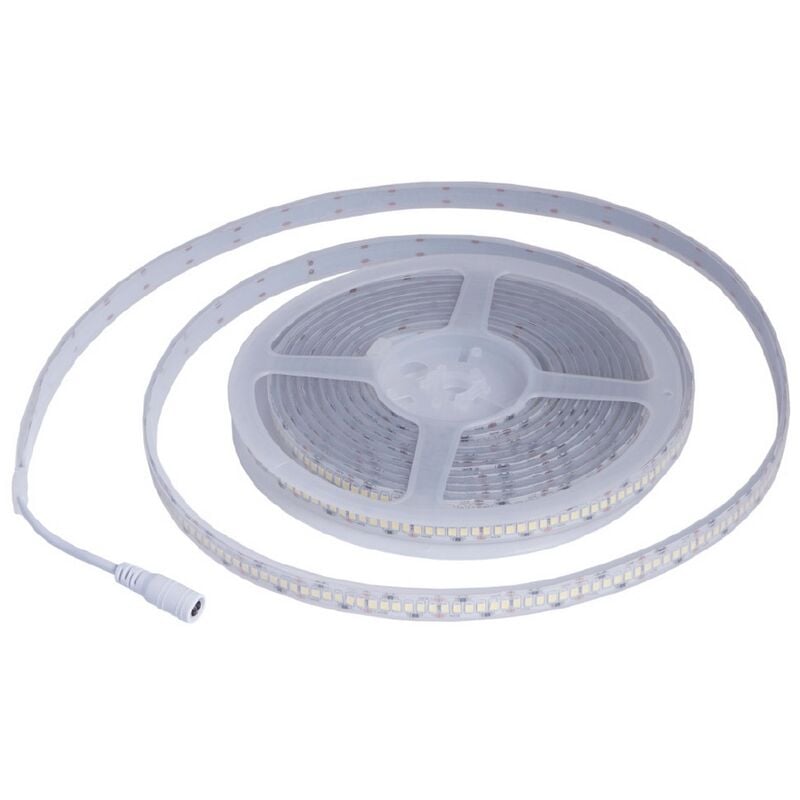 foto del prodotto striscia led professionale 24v 240w smd 2835 5 metri ip65 bianco neutro 4000k wisdom