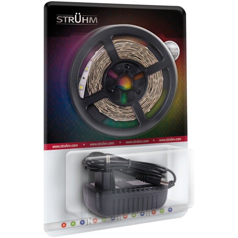 foto del prodotto striscia led rgb late 3m 90 con alimentatore ip20