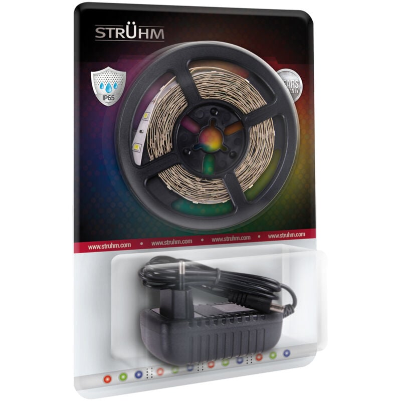 foto del prodotto striscia led rgb late 3m 90 ip65 con alimentatore