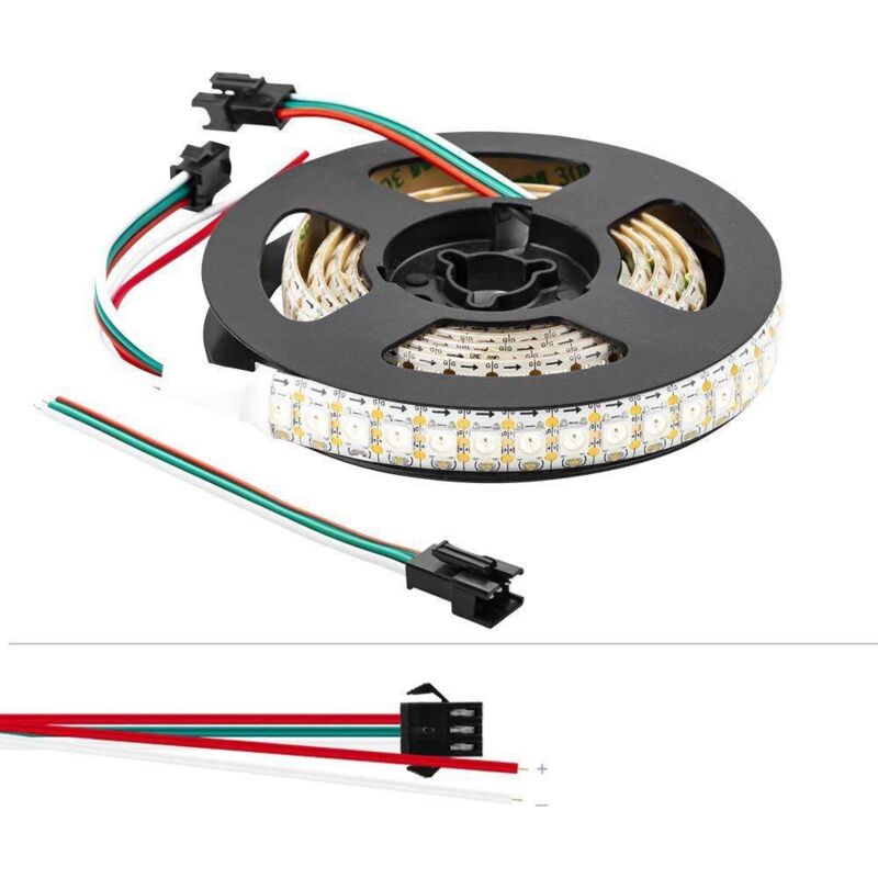 foto del prodotto striscia led smart ic rgb 5v dc ip20 21,6w m 144 led m 