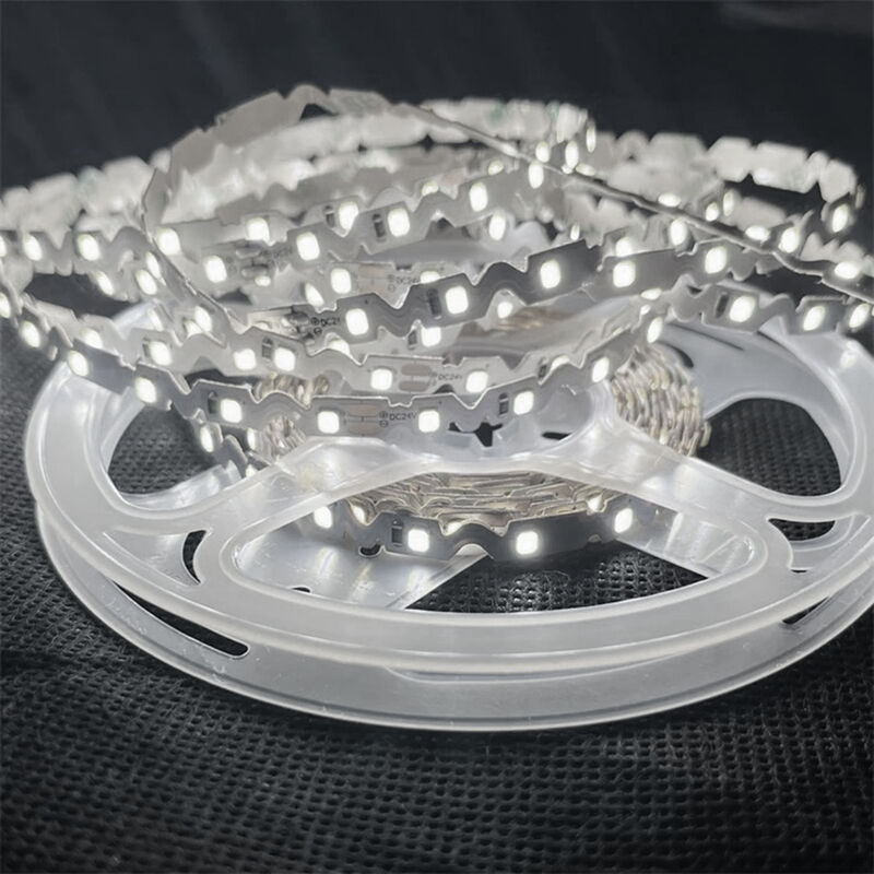 foto del prodotto striscia led smd curvabile strip 60 led pieghevole a s da 5 mt 12v luce bianca fredda 6500k