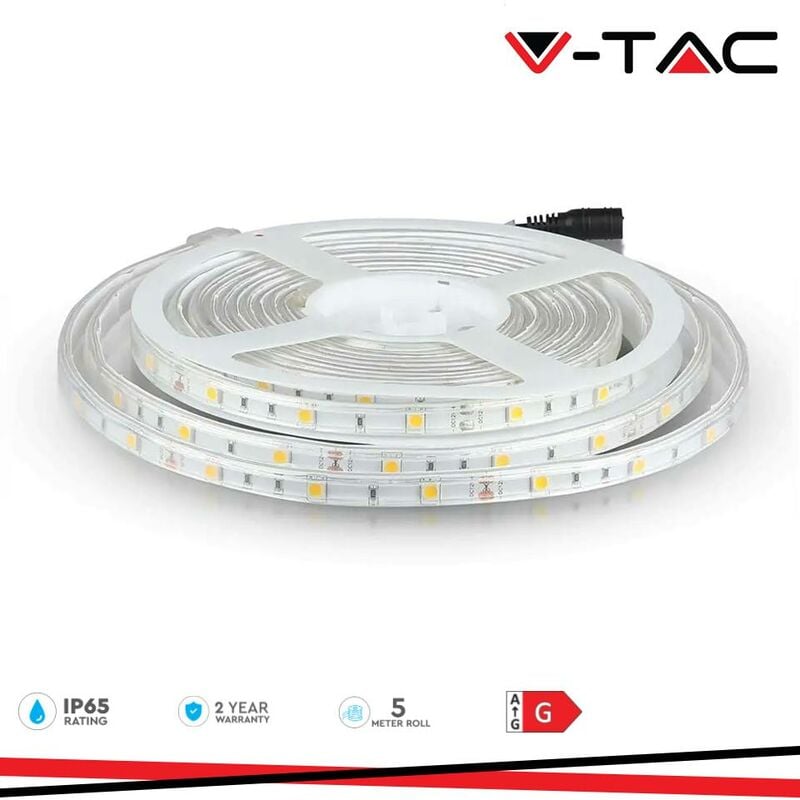 foto del prodotto striscia led smd5050 30 leds rgb ip65