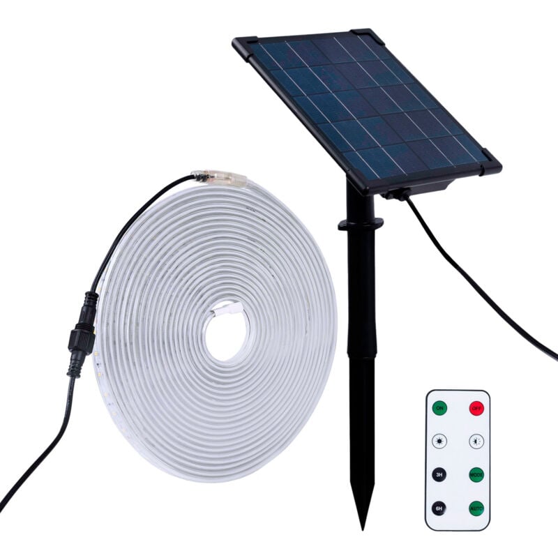 foto del prodotto striscia led solare 40w con telecomando 10 metri ip65 