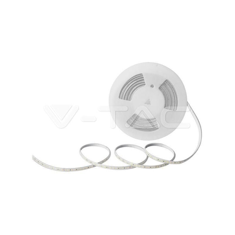 foto del prodotto striscia led v tac 10w luce verde da 10m bianco vt 2835 23726
