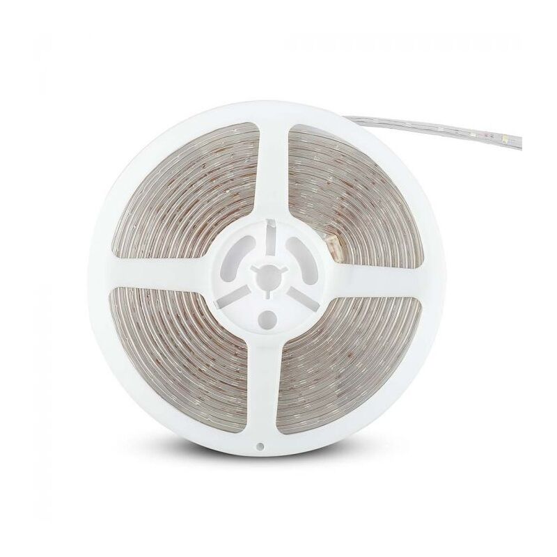 foto del prodotto striscia led v tac 212035 vt 3528 12v ip65 luce blu 5 metri