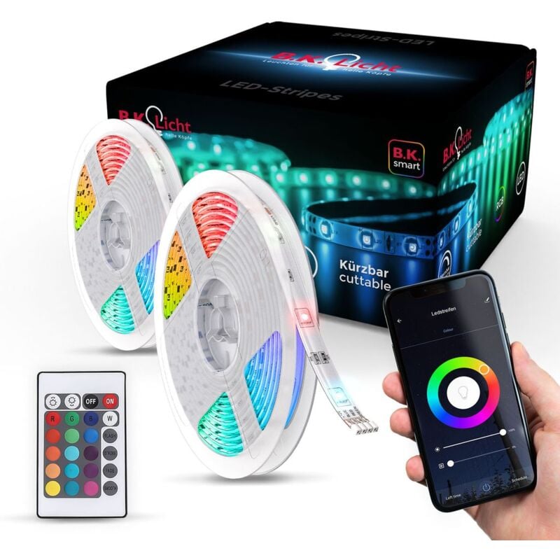 foto del prodotto striscia led10m smart home wifi striscia app striscia luminosa rgb dimmerabile striscia luminosa