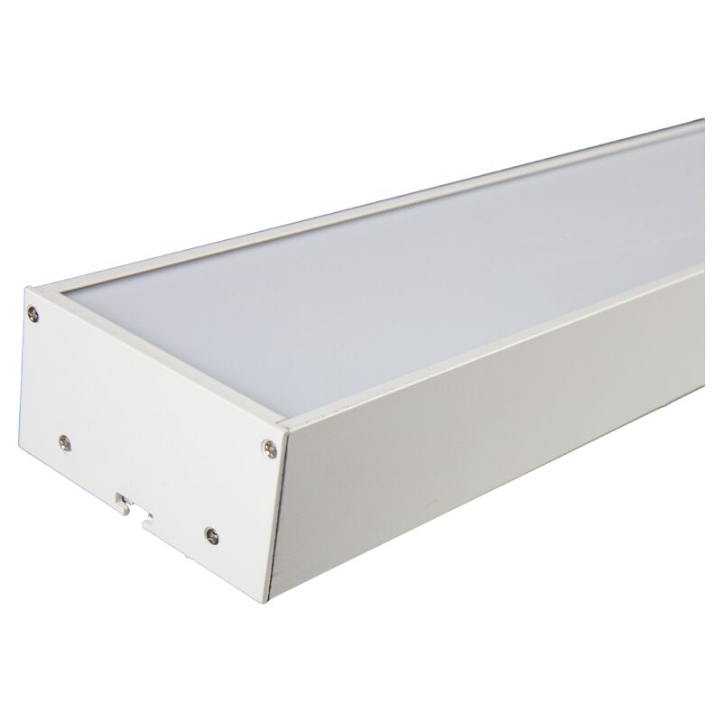 foto del prodotto striscia lineare in alluminio 24w 900x80mm surface hang 4200k ip20 frame di telaio bianco jandei
