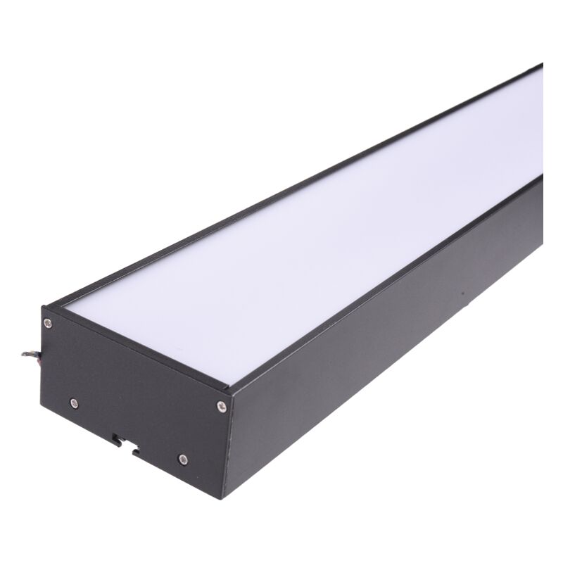 foto del prodotto striscia lineare in alluminio 24w 900x80mm surface hang 4200k ip20 frame nero jandei