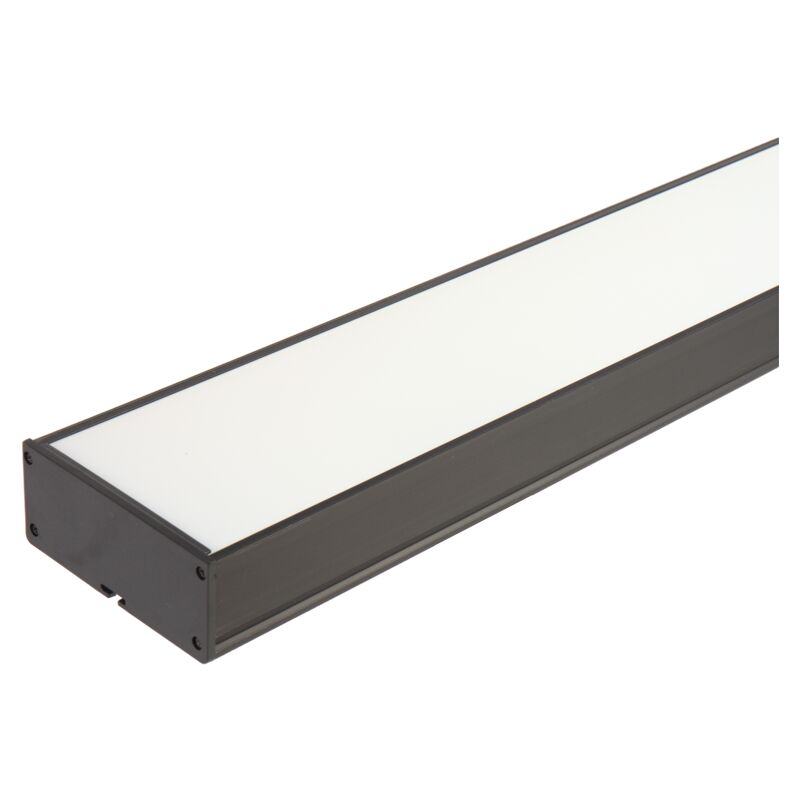 foto del prodotto striscia lineare in pvc 32w 1180x100mm surface hang 4200k ip20 black frame jandei