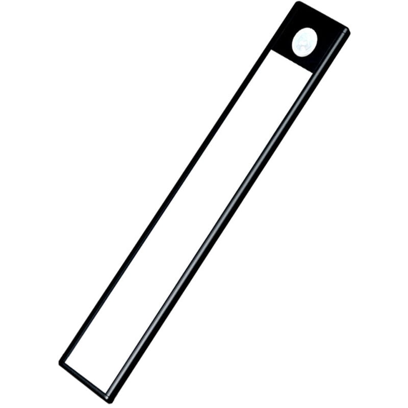 foto del prodotto striscia lunga per mobile con sensore interruttore porta wireless, illuminazione sottopensile con ricarica usb nero, 23 cm 