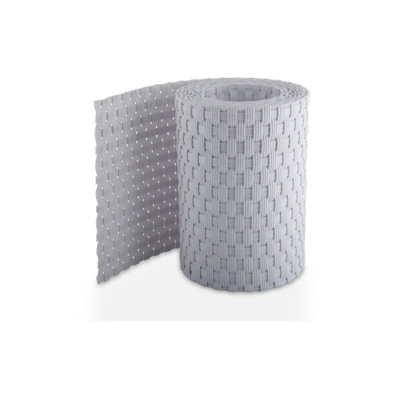 foto del prodotto striscia occultante rattan sintetico per schermatura recinzioni h 19 cm x 10 m bianco