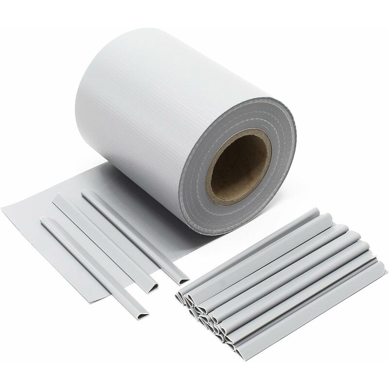foto del prodotto striscia ombreggiante frangisole pvc 20 clips cm.19h. x mt.35 bianco