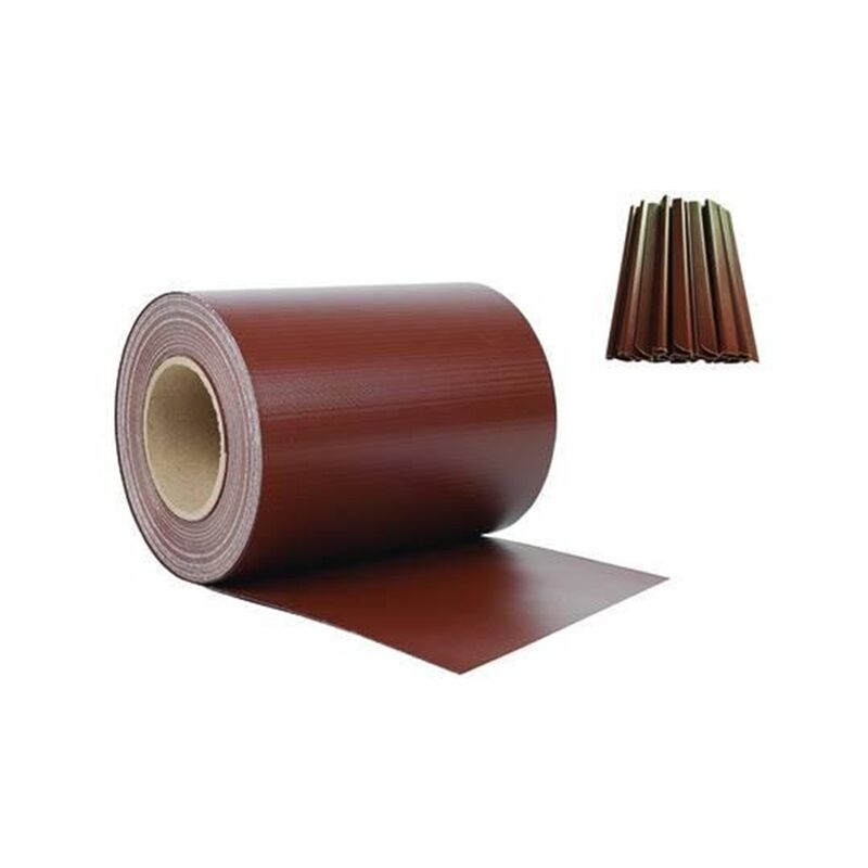 foto del prodotto striscia ombreggiante frangisole pvc 20 clips cm.19h. x mt.35 testa di moro