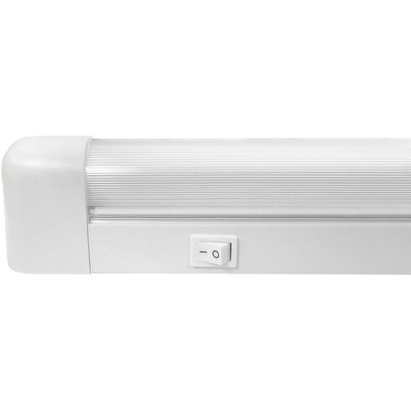 foto del prodotto striscia paralume matel con interruttore 1 tubo led 120cm 18w