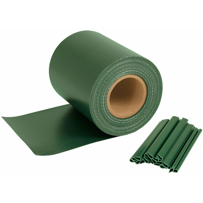 foto del prodotto striscia privacy per rete a doppia barra, 70 m x 19 cm, verde zelsius