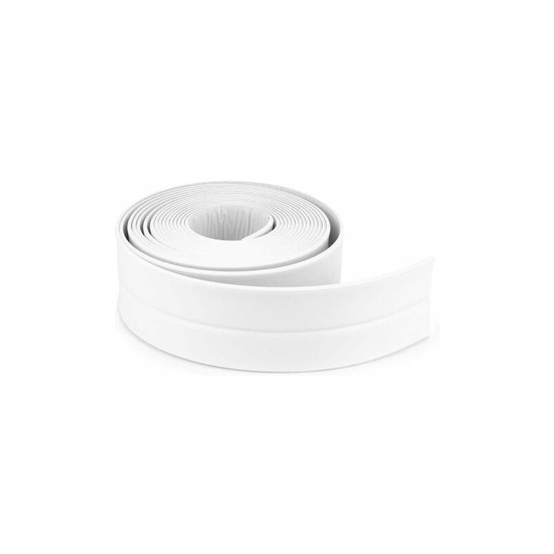 foto del prodotto striscia sigillante per bagno nastro sigillante in silicone bianco vasca da bagno pe autoadesivo striscia di calafataggio per angolo cucina inclusa