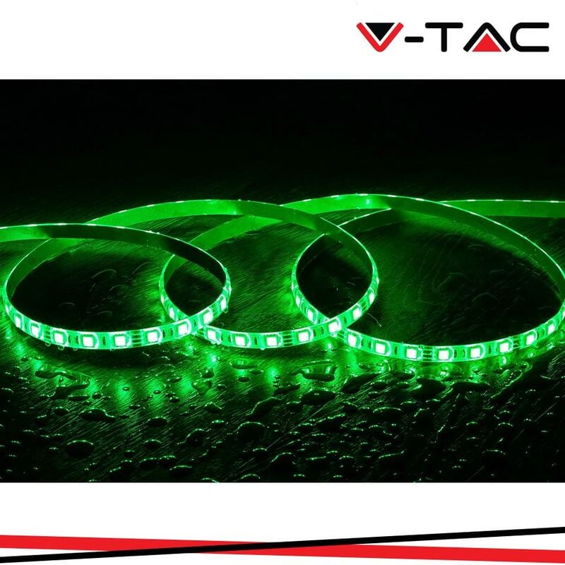 foto del prodotto striscia smd3528 60 led m verde ip65