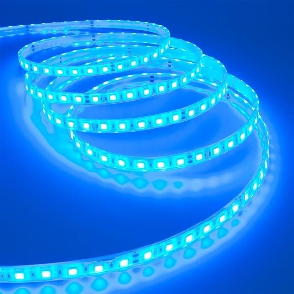 foto del prodotto striscia strip led smd 5050 flessibile 5m adesiva luce blue ip65 esterno interno