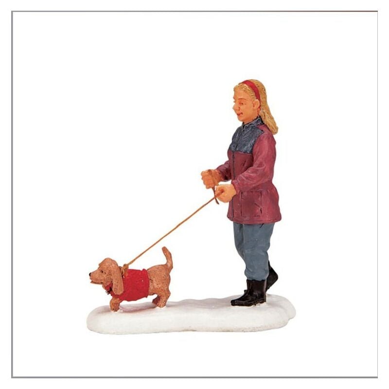 foto del prodotto strolling with pooch 22568 villaggio di natale lemax
