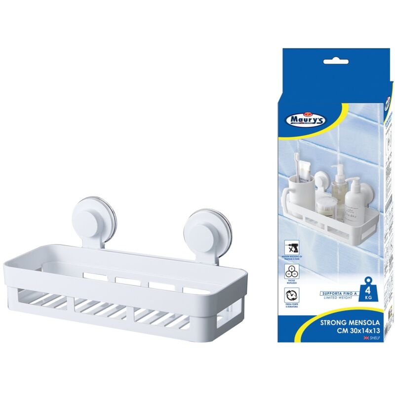 foto del prodotto strong mensola da bagno 30 x 14 x 13 cm maury s