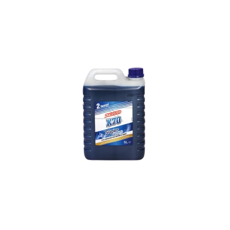 foto del prodotto strong olio miscela k70 super synthetic motore 2 tempi motosega 5 litri