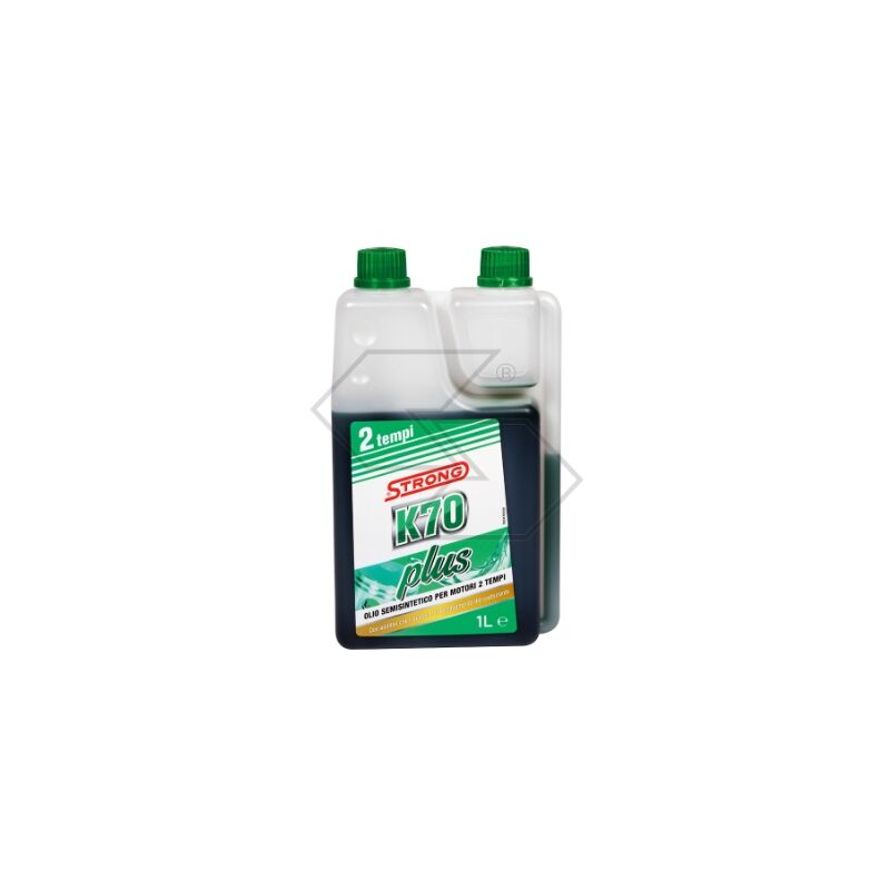 foto del prodotto strong olio per miscela k70 plus 1litro motore a 2 tempi semisintetico 1 pezzo