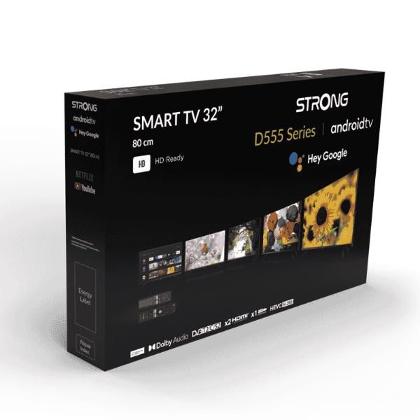foto del prodotto strong tv led hd ready 32 srt32hd5553 smart tv vidaa u borderless
