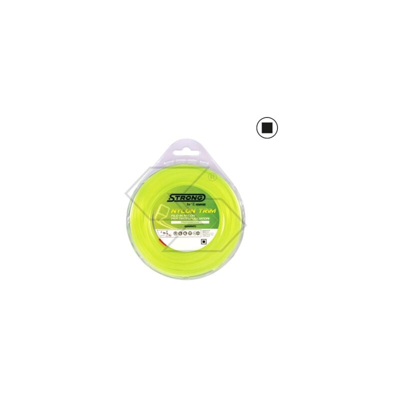 foto del prodotto strong valva filo per decespugliatore sezione quadra 2.4 mm lunghezza 15 m