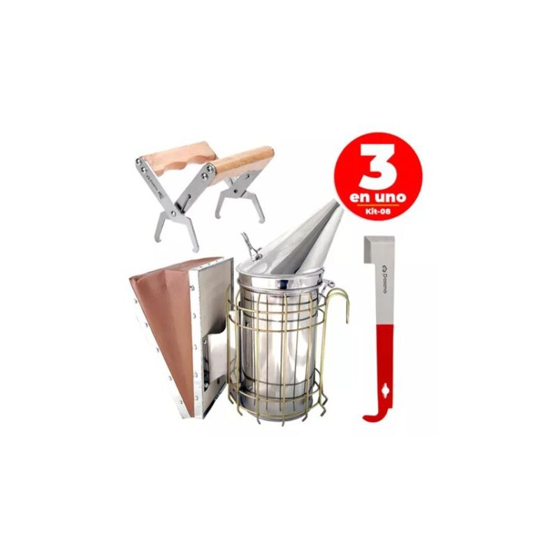 immagine 0 del prodotto strumenti per apicoltura, set per apicoltura da 3 pezzi, spruzzatore per fumo, starter, telaio raschiatore