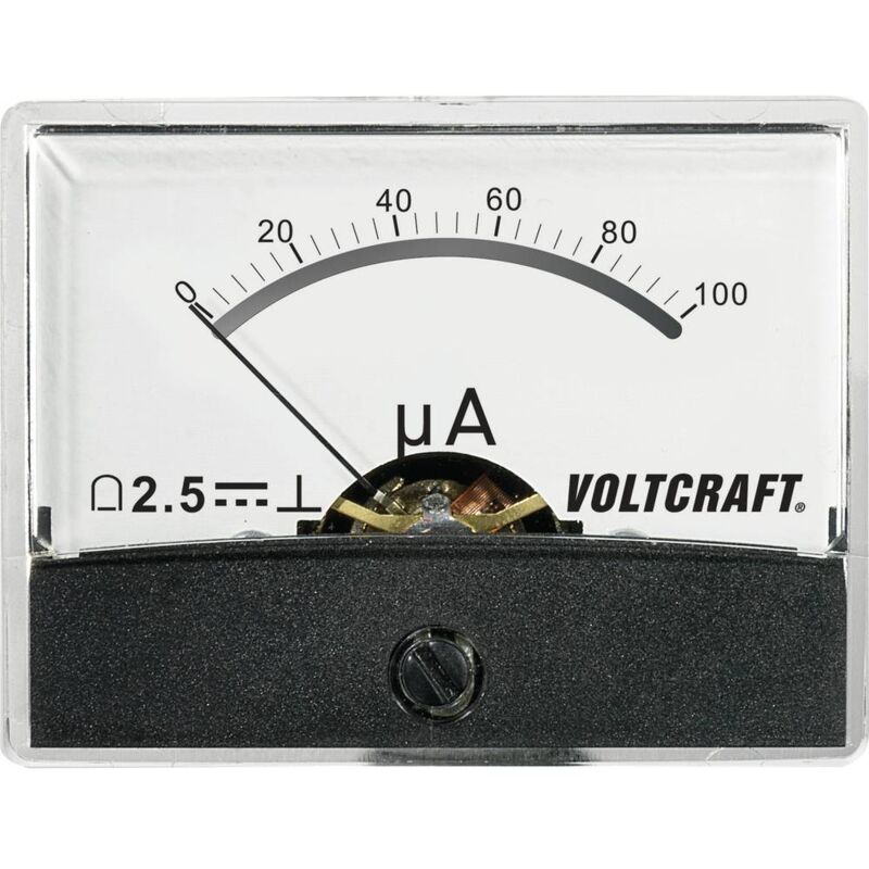 foto del prodotto strumento di misura analogico da pannello voltcraft am 60x46 100 a dc 100 a n a