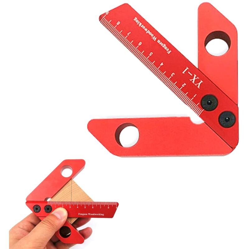 foto del prodotto strumento di misurazione del centraggio per la lavorazione del legno calibro di linea ad angolo retto da 45 90 gradi strumento di misurazione della