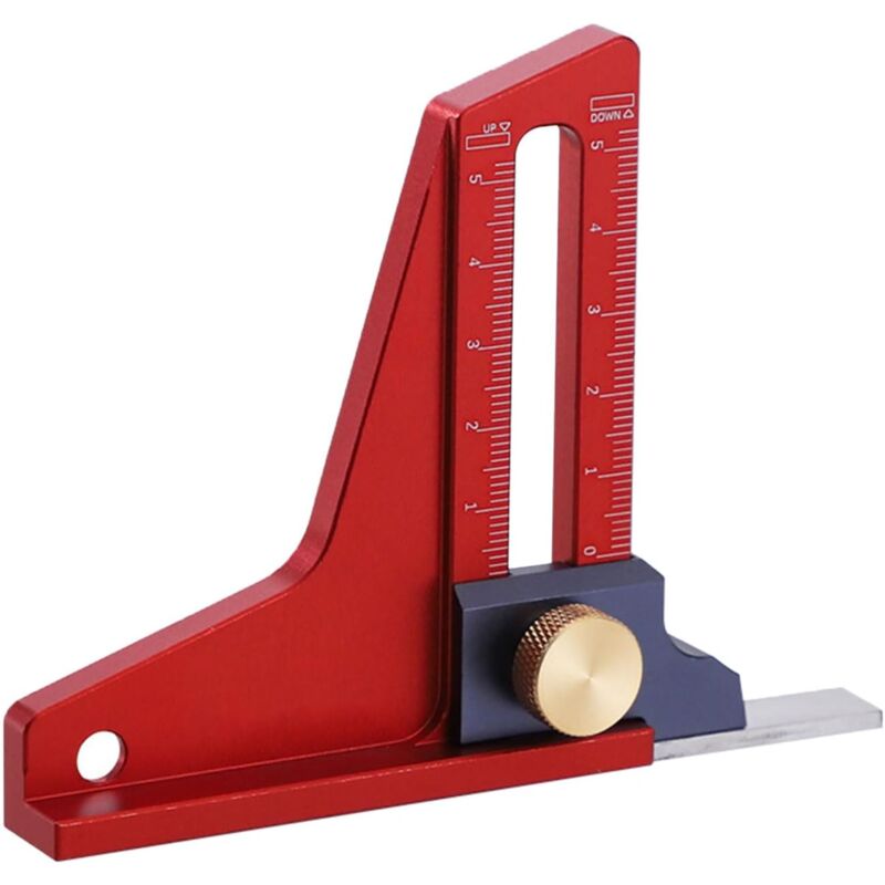 foto del prodotto strumento di misurazione dell altezza e della profondit in alluminio versatile e facile da leggere per falegnami