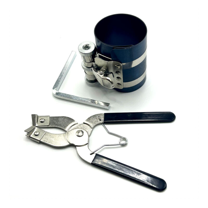 foto del prodotto strumento di rimozione a cricchetto per installazione compressore a fascia elastica regolabile, capacit di compressione 53 mm 175 mm, pinza da 170 mm