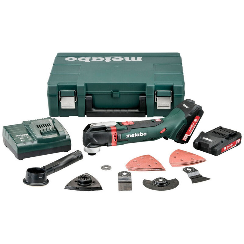 foto del prodotto strumento multifunzione 18 v mt 18 ltx - 2 x 2,0 ah li-power, asc 55, valigetta metabo x accessori metabo