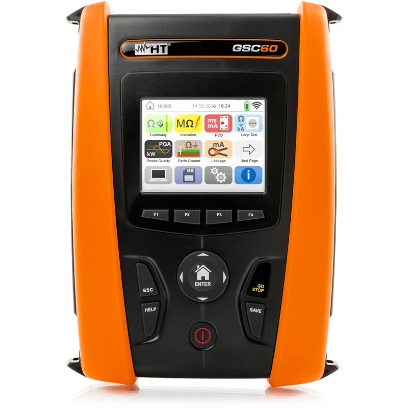foto del prodotto strumento multifunzione verifica sicurezza elettrica e consumi con pqa gsc60 ht hv000060