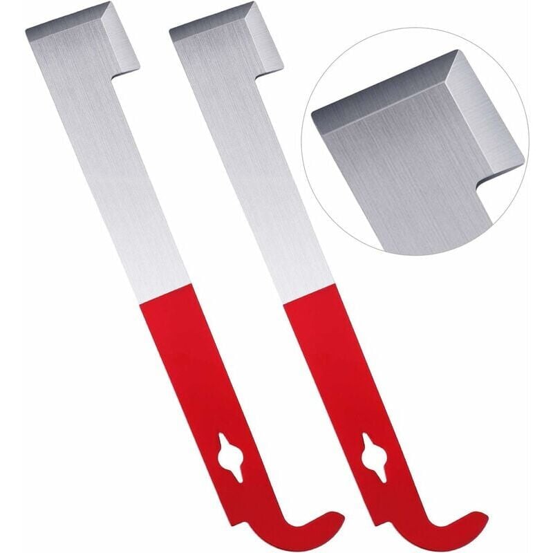 foto del prodotto strumento per alveare j hook forniture per apicoltura confezione da 2 raschietto per api in acciaio inossidabile attrezzatura per sollevamento del