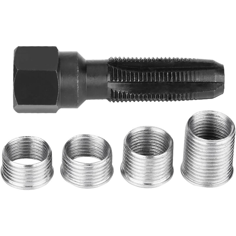 foto del prodotto strumento per candele, inserti da 5 pezzi, con inserti di alta qualit , kit di riparazione facile da usare per candele da 14 mm zoternen