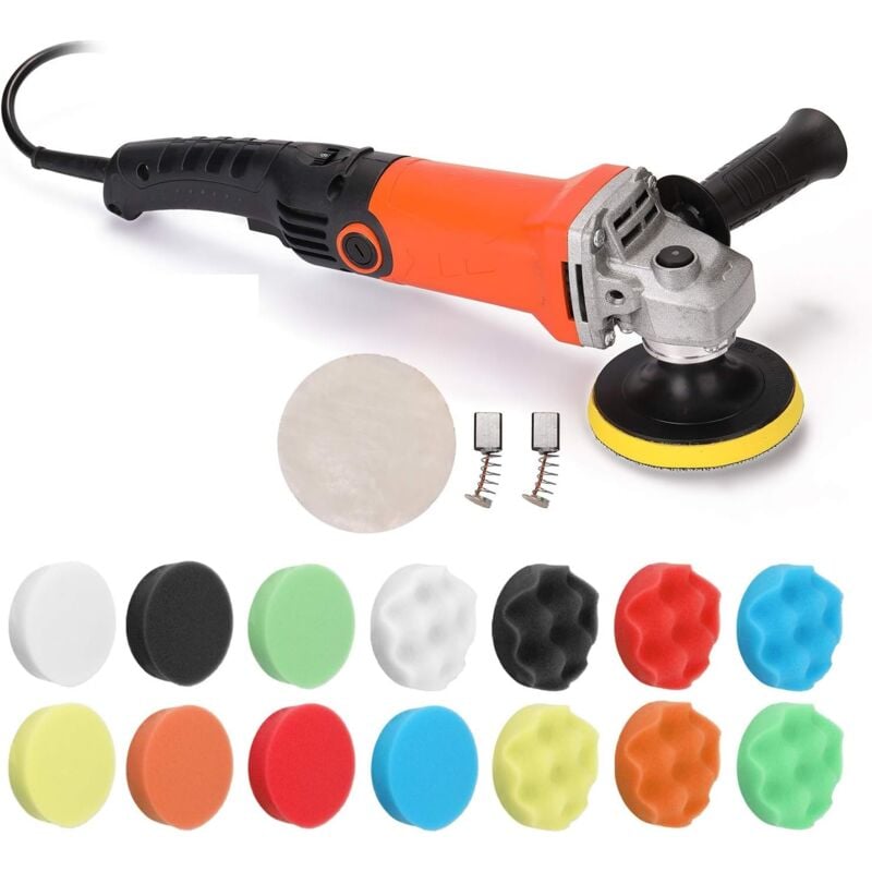 foto del prodotto strumento per lucidare mobili per auto, lucidatrice per auto elettrica a velocità regolabile da 1200 w 220 v