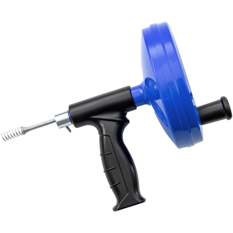 foto del prodotto strumento pulizia tubi con filo a spirale estensibile 7,5 m x 6mm libera scarichi dai capelli wiltec